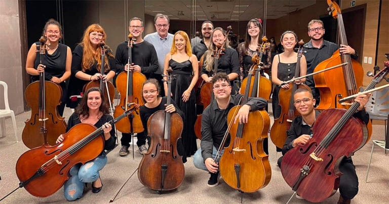 Fratres Cello Ensemble faz concerto de encerramento da série USP na Catedral em Ribeirão Preto