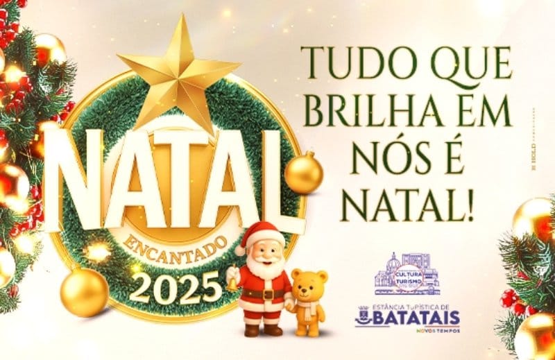 Batatais anuncia programação do Natal Encantado 2025 com luzes, shows e desfiles a partir de novembro