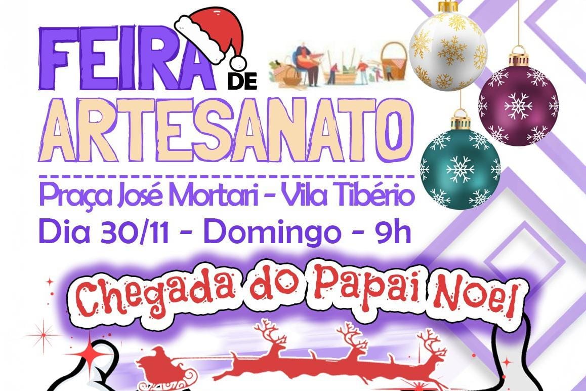 Feira de Artesanato natalina terá Papai Noel móvel e apresentação 'O Natal da Lyra' na praça