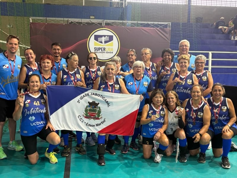 Time de vôlei adaptado da terceira idade de Jaboticabal chega ao top-8 estadual em cinco categorias