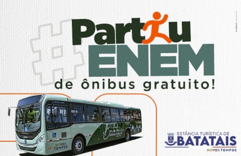 Batatais terá ônibus gratuitos nos dias de aplicação do Enem para facilitar deslocamento dos candidatos