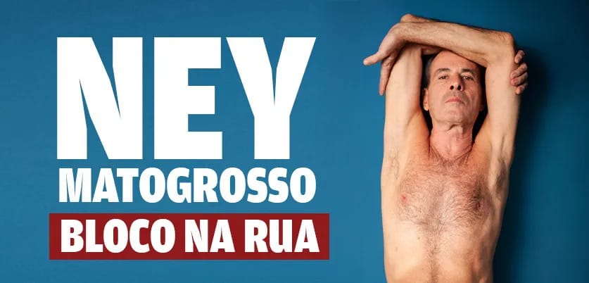 Ney Matogrosso traz turnê 'Bloco na Rua' a Ribeirão Preto neste sábado