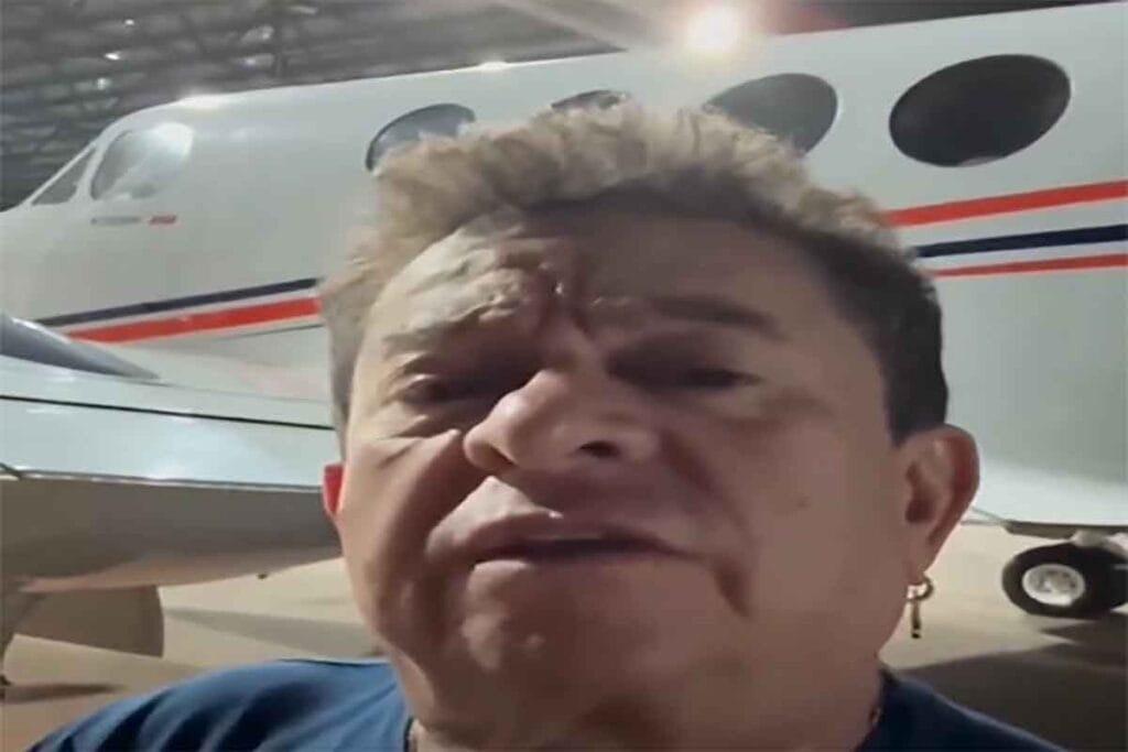 Avião da dupla Rionegro & Solimões foi desviada para Ribeirão Preto após interdição do aeroporto de Franca