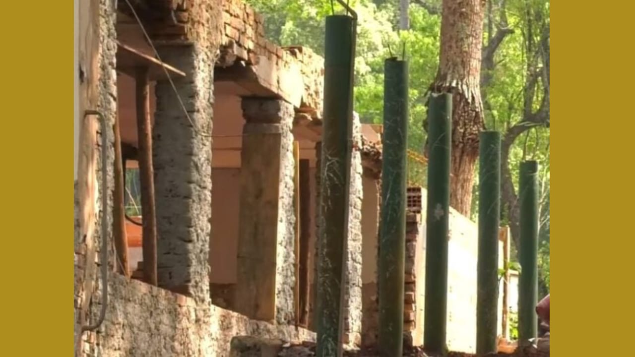 Casa histórica próxima ao Museu do Café desaba durante reforma no campus da USP