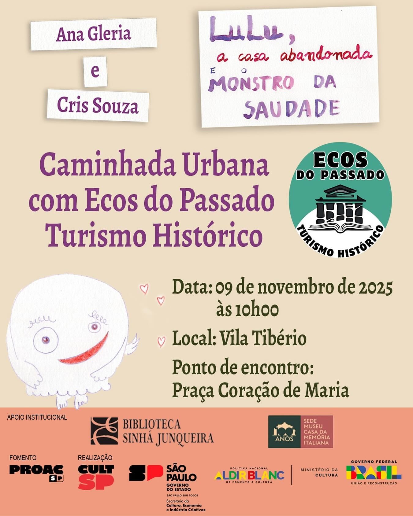 Caminhada cultural na Vila Tibério convida famílias a conhecer história de livro infantil neste domingo