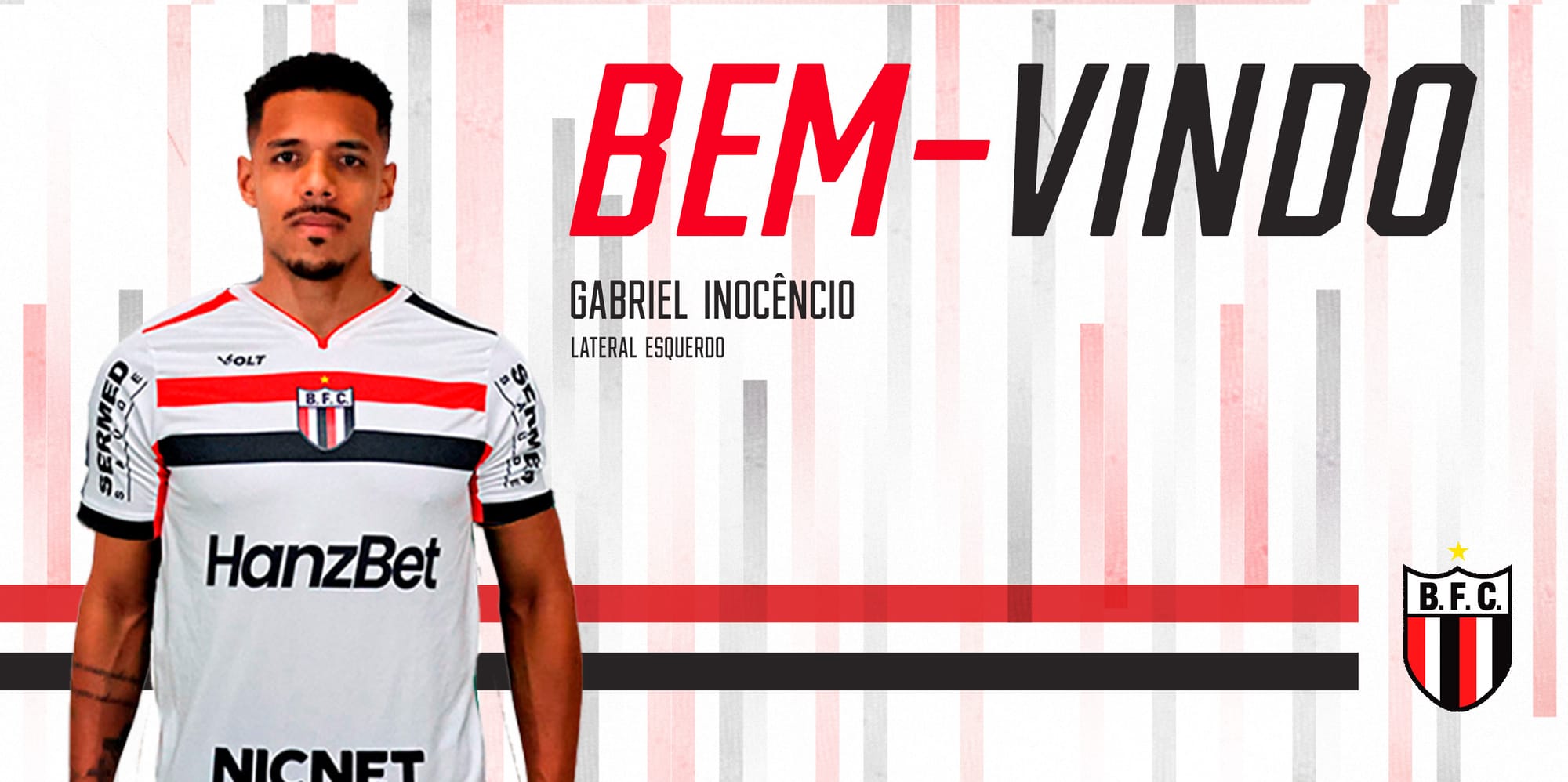 Botafogo confirma lateral Gabriel Inocêncio como nono reforço para 2026