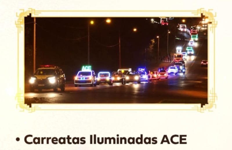 Batatais acende as ruas: começam hoje as Carreatas Iluminadas do Natal Encantado