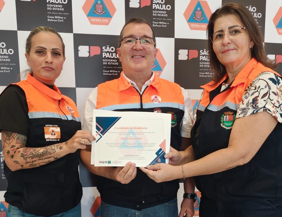Sertãozinho recebe certificado estadual por avanços em resiliência urbana