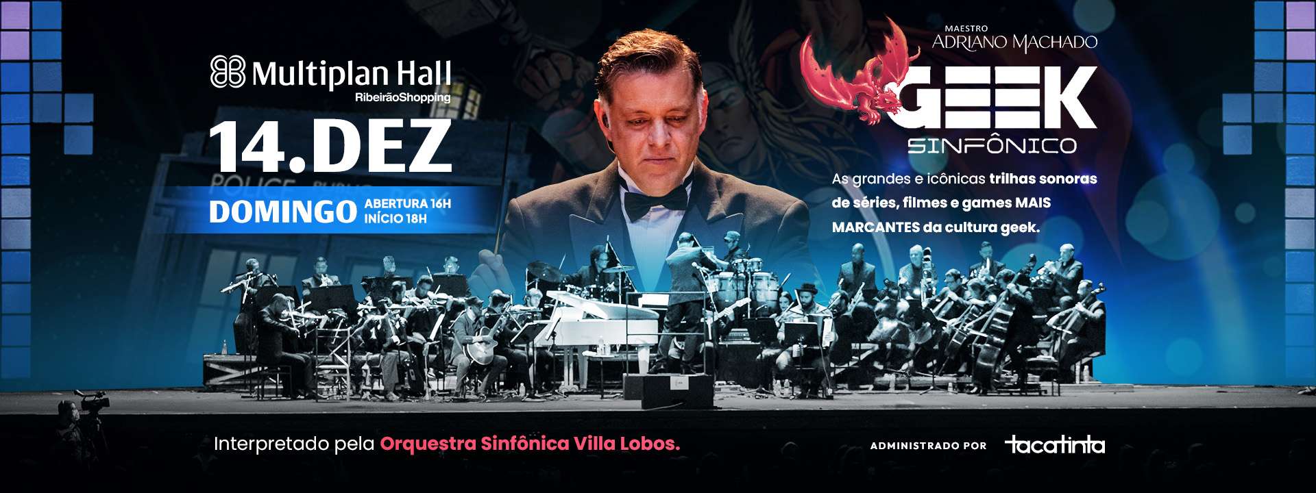 Geek Sinfônico volta a Ribeirão Preto com orquestra e projeções imersivas em dezembro