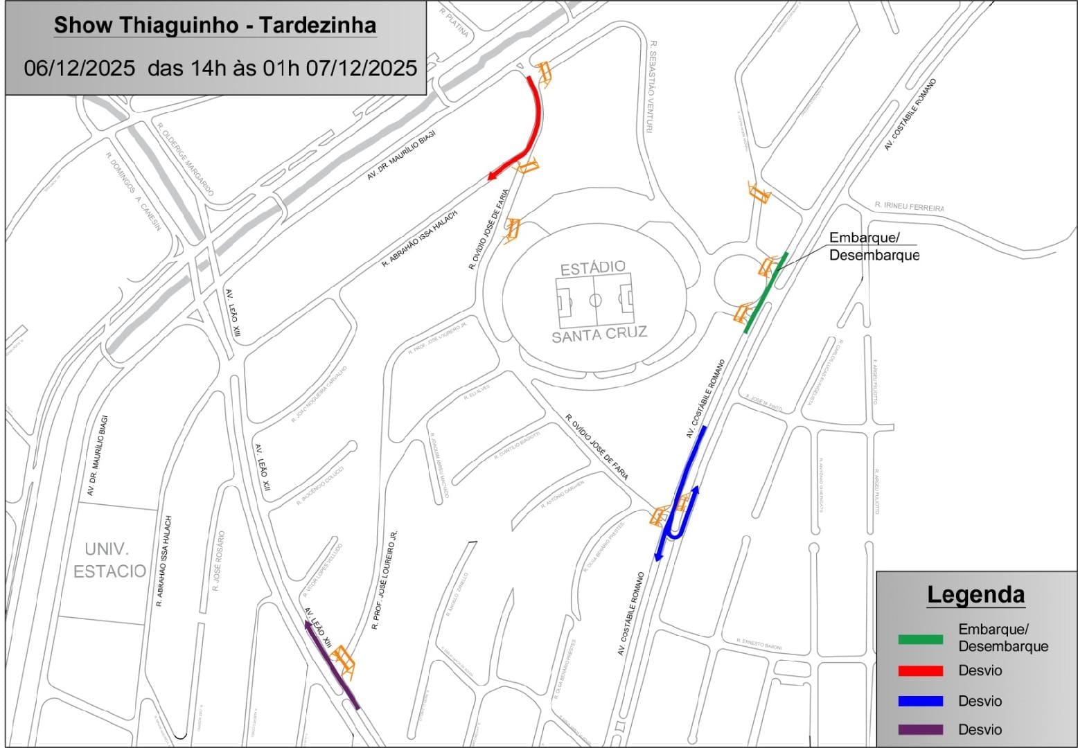 Trânsito em Ribeirão terá bloqueios nos dias 6 e 7 de dezembro por três eventos