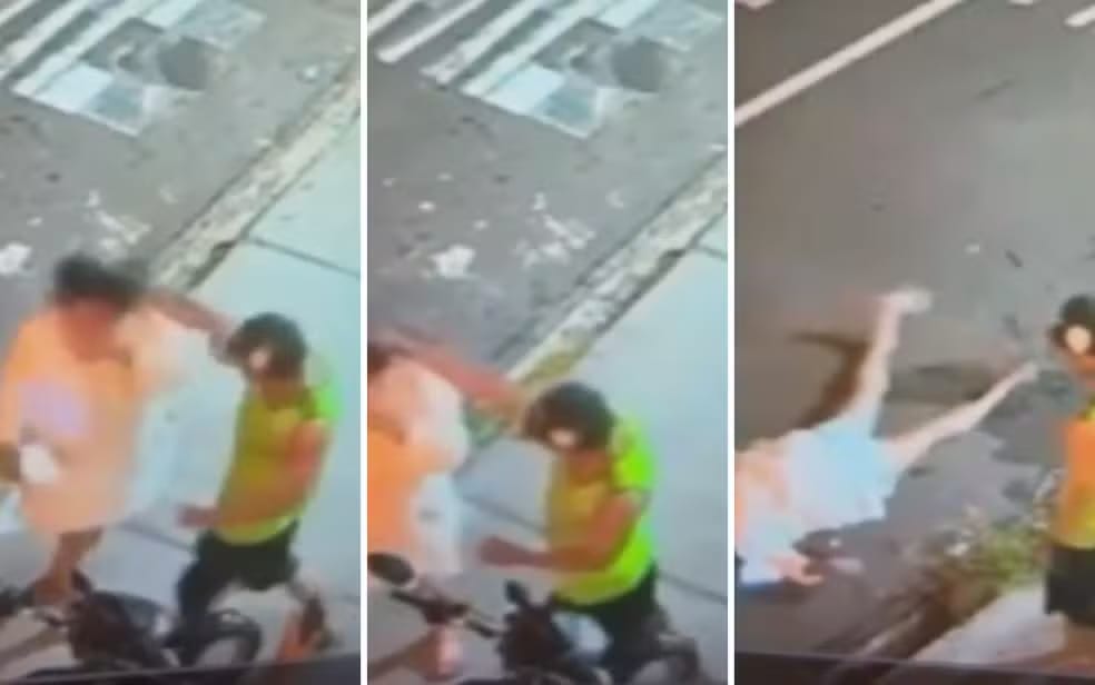 Homem é detido após agredir a esposa em bar de Franca; agressão registrada por câmeras