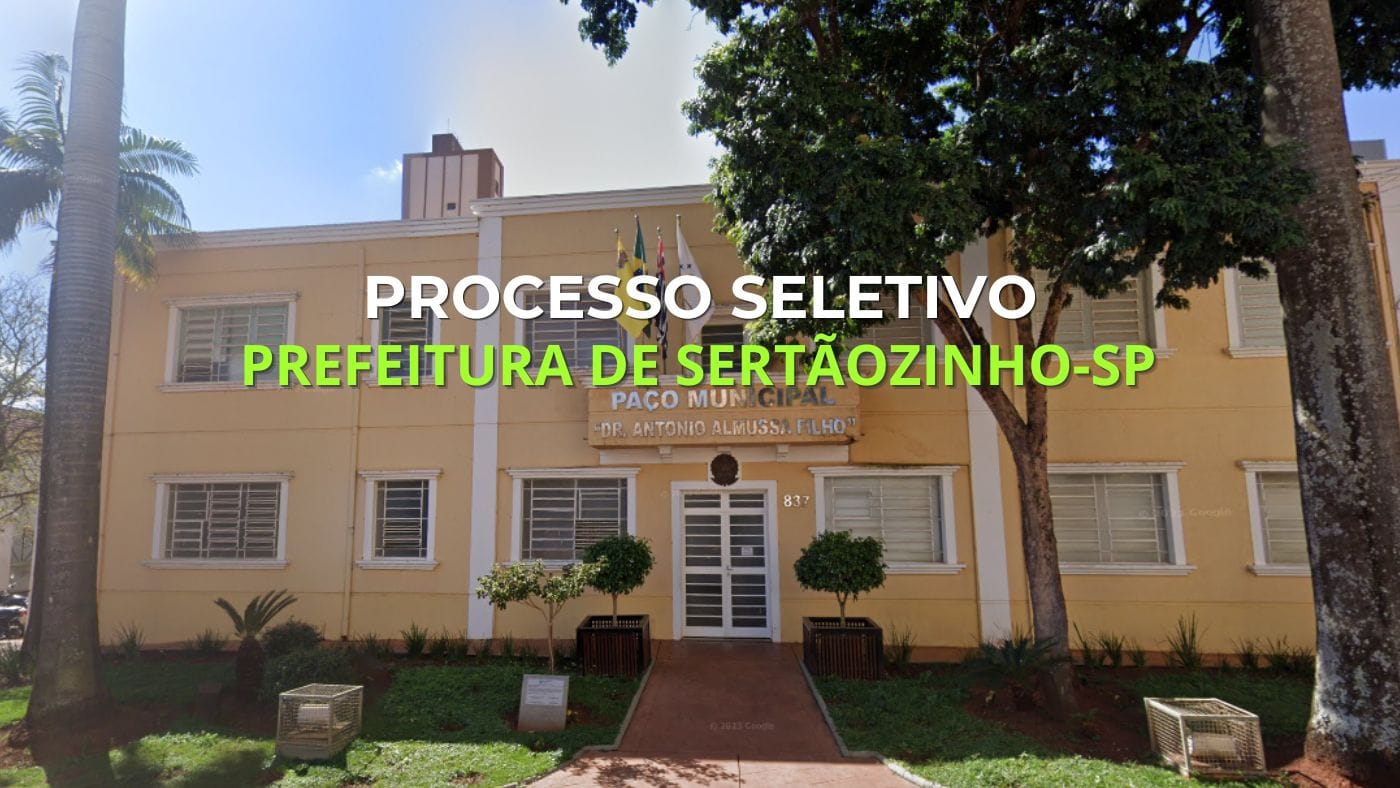 Sertãozinho abre inscrições para processo seletivo com vagas de apoio escolar; provas em fevereiro