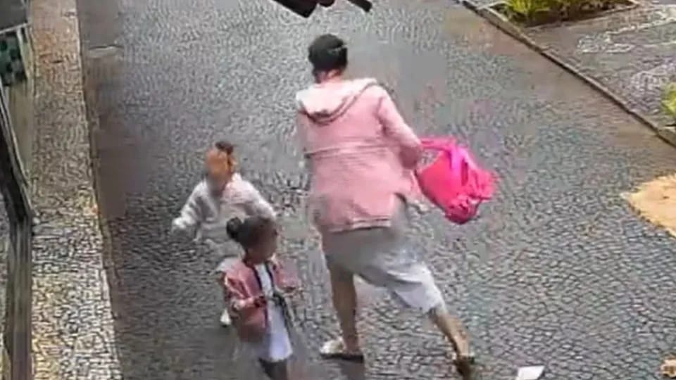 Câmeras registram mãe agredindo filha no calçadão de Franca; caso é investigado pela Polícia Civil