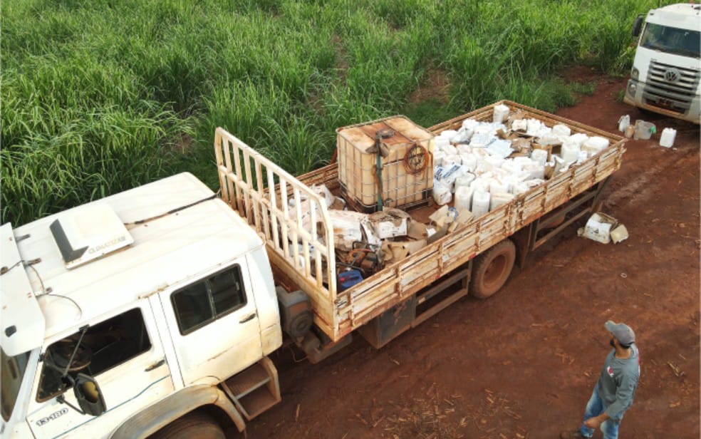 GCM recupera carga de herbicidas avaliada em R$ 200 mil após roubo na zona rural