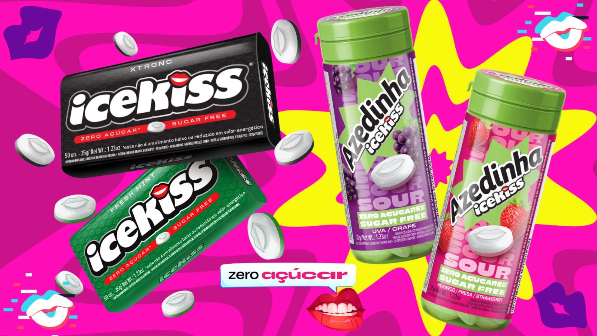 Doce sem culpa! A Cory lançou a primeira linha Icekiss sem açúcar e renovou o visual da marca