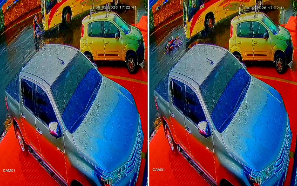 Duas primas de 11 anos ficam feridas após serem atingidas por ônibus em Serra Azul