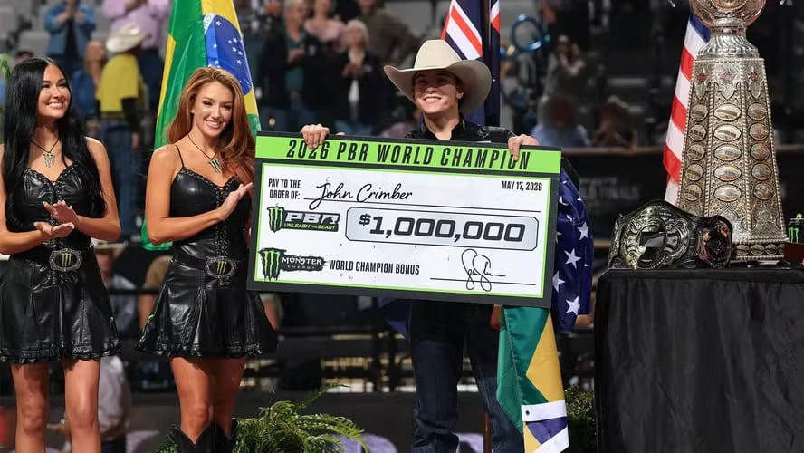 Com 20 anos, americano vence PBR e dedica título ao pai nascido em Olímpia