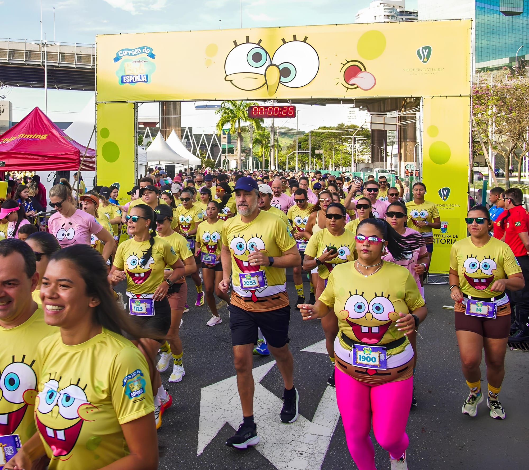 Ribeirão Preto recebe corrida temática do Bob Esponja com provas para todas as idades