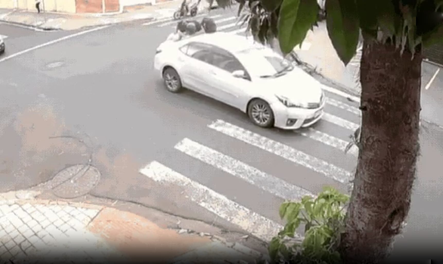 Motociclista fica sobre porta‑malas após carro avançar parada em Vila Seixas, diz polícia
