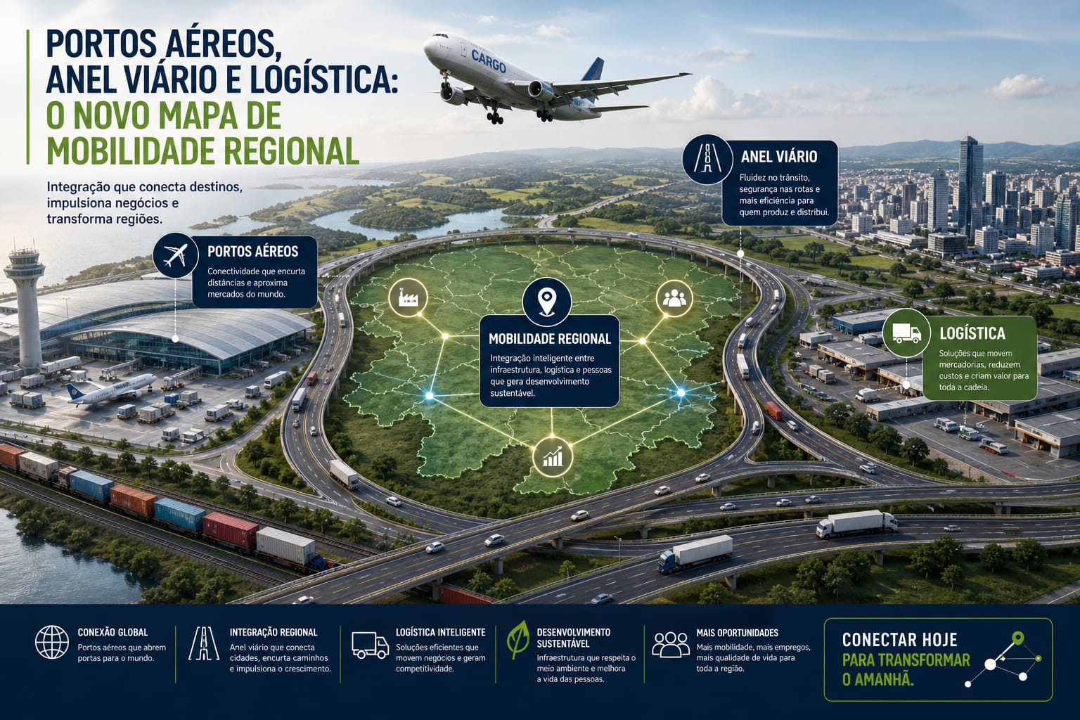 Novo mapa logístico de Ribeirão Preto: implicações da ampliação do Aeroporto Leite Lopes e obras viárias para empresas e passageiros