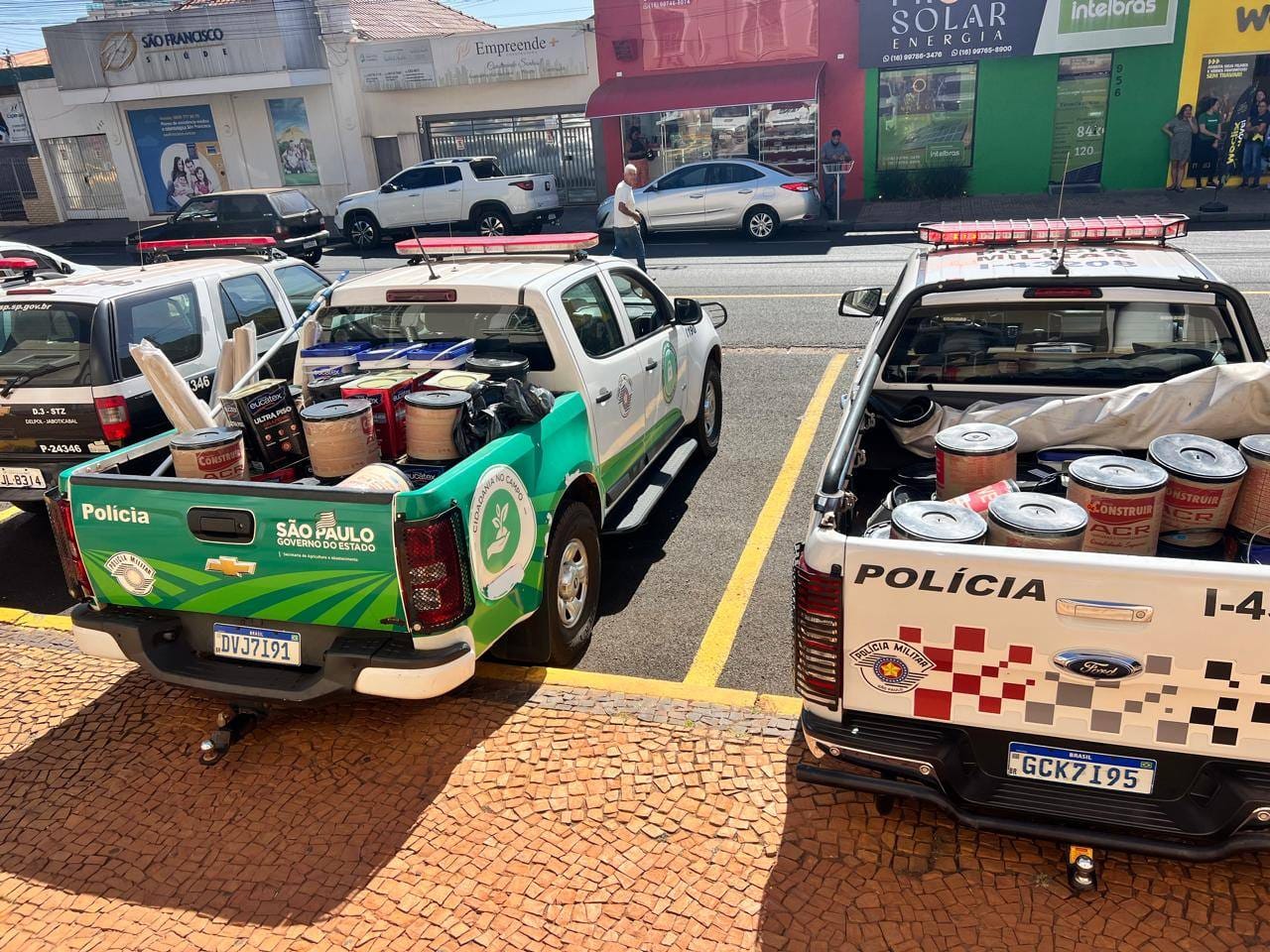 Polícia recupera R$ 28 mil em tintas adquiridas com cadastro falso em Jaboticabal