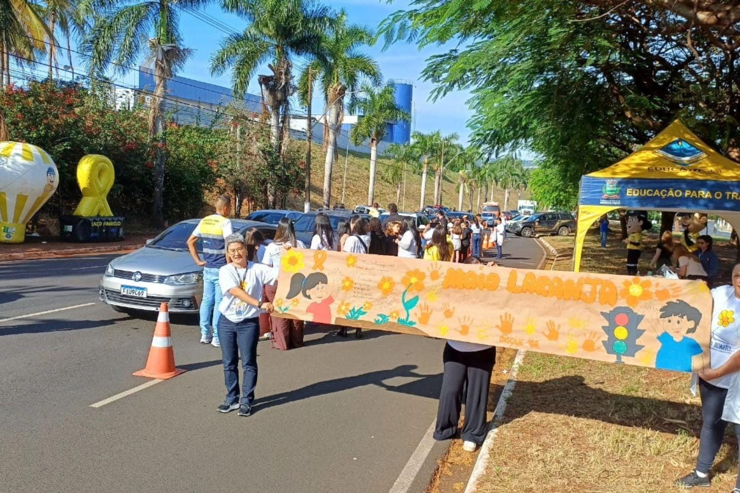Ribeirão Preto realiza blitz educativa na Presidente Kennedy contra acidentes e abuso infantil