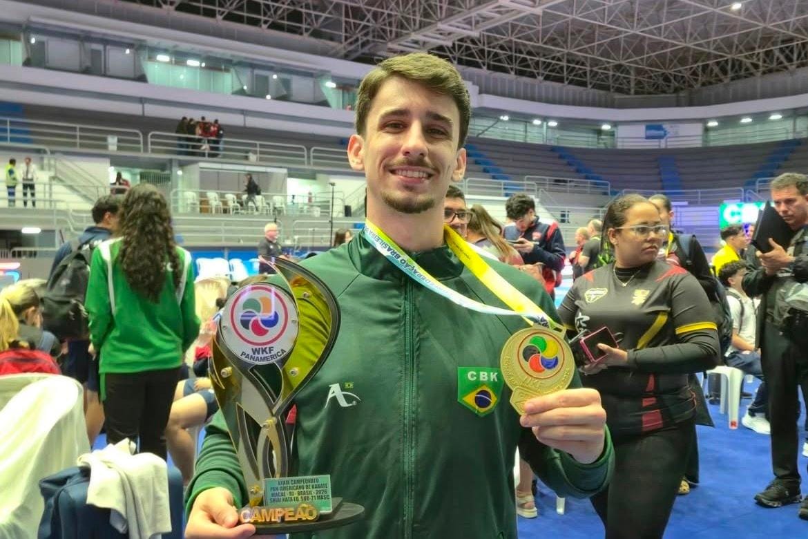 Atleta de Ribeirão Preto conquista bicampeonato Pan-Americano de karatê