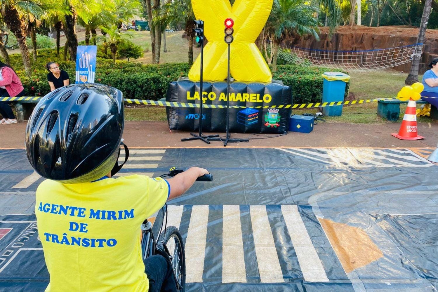 Ação educativa em parque encerra programação do Maio Amarelo em Ribeirão Preto