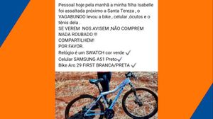Relato De Ciclistas Que Sofreram Assaltos Na Adelmo Perdizza
