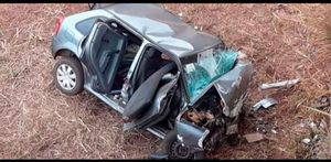 Carro Capota Próximo A Serrana E Motorista Não Sobrevive