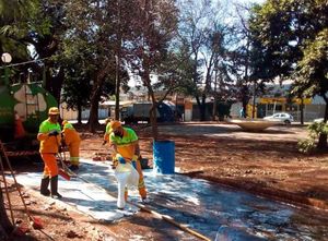 Praça Coração De Maria Recebe Ação De Limpeza Urbana
