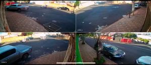 Câmeras De Monitoramento Flagram Furto De Caminhonete De Luxo