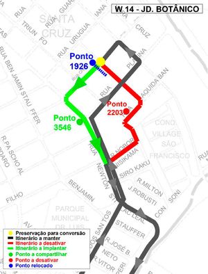 Transerp Altera Itinerário De Linha Do Jardim Botânico