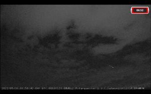 Estação Da Bramon Em Pitangueiras-Sp Registrando Meteoro Apesar Das Nuvens