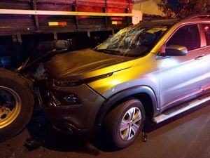 Colisão Entre Caminhonete E Caminhão Deixa Homem Ferido Em Matão