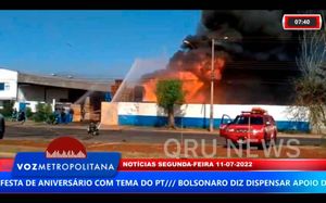 Incêndio Atinge Empresa De Paletes Em Ribeirão Preto