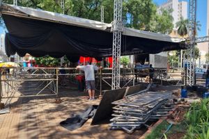 Começa Montagem Do Palco Para As Comemorações Dos 100 Anos Da Sinfônica