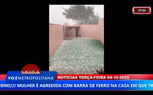 Moradores De Serrana Registram Chuva De Granizo Na Cidade