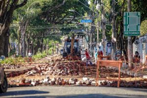 Paralelepípedos Começam A Ser Retirados Nos Dois Quarteirões Iniciais Da Obra Da Nove De Julho