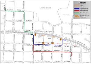 Trecho Da Avenida Francisco Junqueira Terá Interdição Total Na Terça-Feira, Dia 25