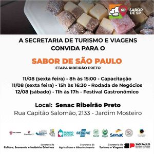 Ribeirão Preto Recebe Etapa Regional Do “Festival Sabor De Sp 2023”