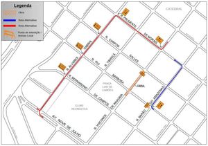 Trecho da rua Visconde de Inhaúma terá nova interdição total nesta segunda, 18 de setembro