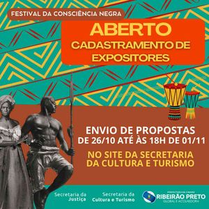 Cultura e Justiça abrem cadastramento de expositores para Festival Consciência Negra 2023