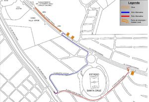 RP Mobi alerta para trecho interditado da pista Bairro/Centro da Costábile Romano
