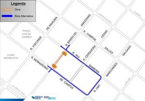 Rua Barão do Amazonas terá trecho interditado a partir de segunda-feira, dia 20