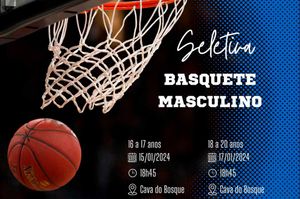 Secretaria de Esportes abre seletiva para time masculino de basquete