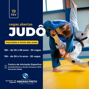 Secretaria de Esportes abre mais 60 vagas para aulas de judô