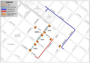 Cruzamento da rua Barão do Amazonas com a rua São Sebastião será interditado nesta quarta-feira