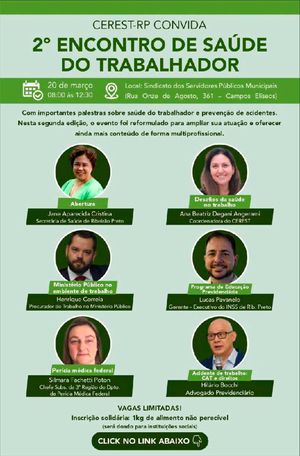 Procurador do Trabalho palestrará na 2ª edição do Encontro CEREST