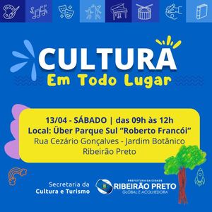 “Cultura em Todo Lugar” prepara programação especial no Über Parque Sul, neste sábado